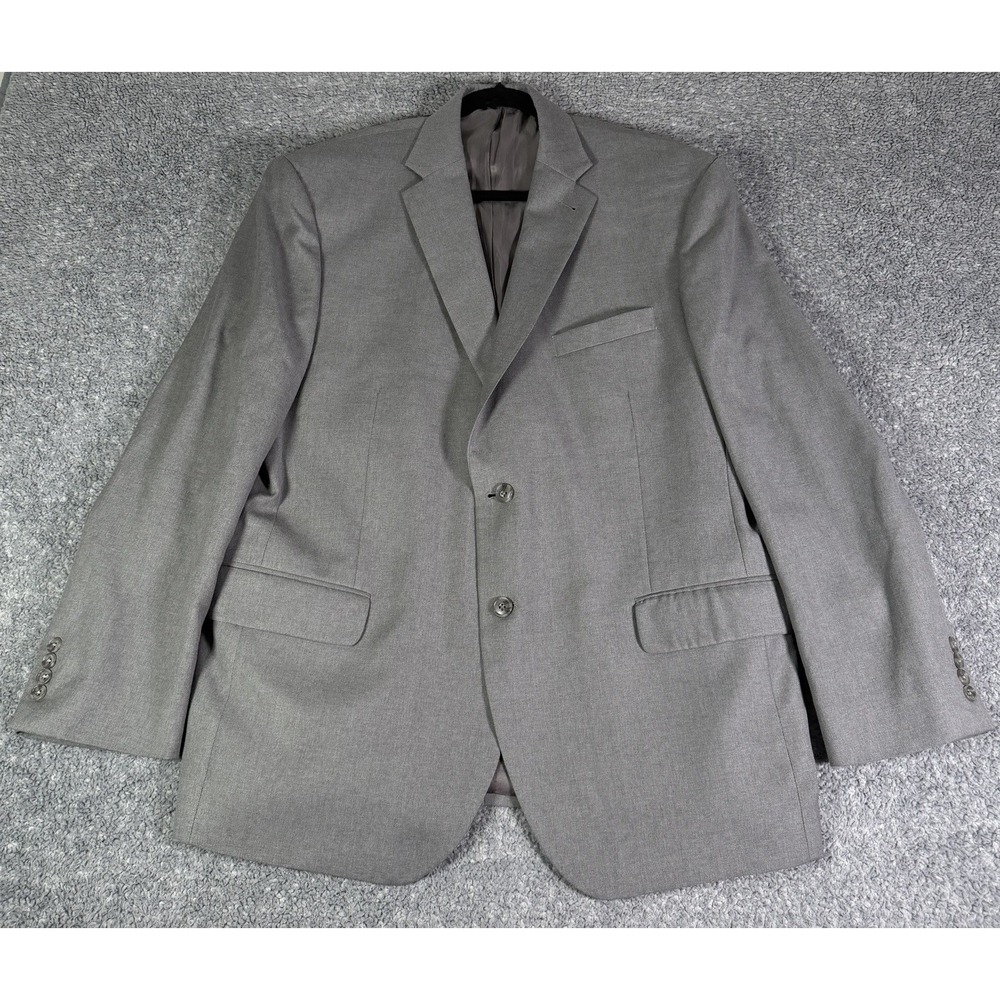 Jos A Bank Blazer 46R Gray 1905 Custom Made Wool Sport Coat 100% Wool 2-Button